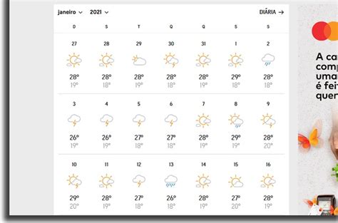 monthly weather forecast